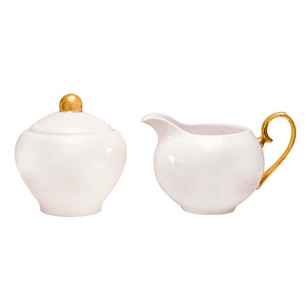 Sugar Bowl & Creamer Ivory