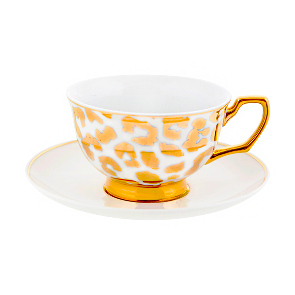 Teacup Louis Leopard Gold