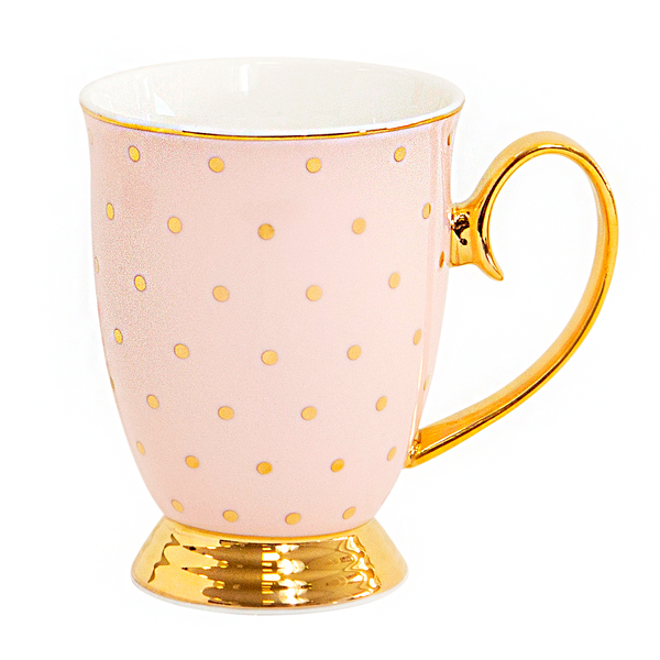 Mug Polka Gold Blush