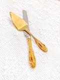 Vintage Cake Knife Gold